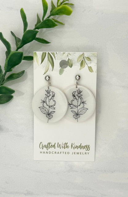 June Birth Flower Dangles