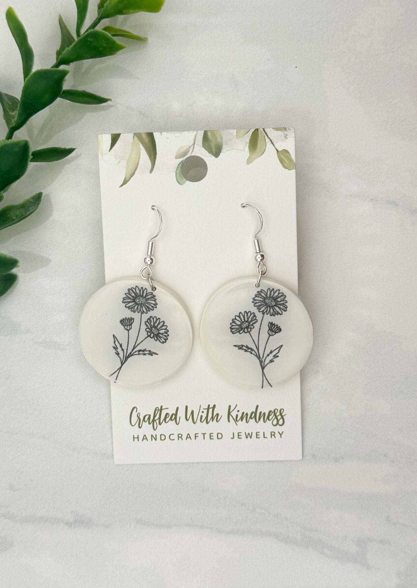 April Birth Flower Dangles