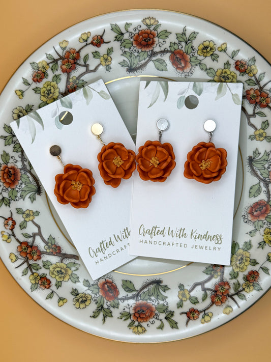 3D Fall Flower Dangles