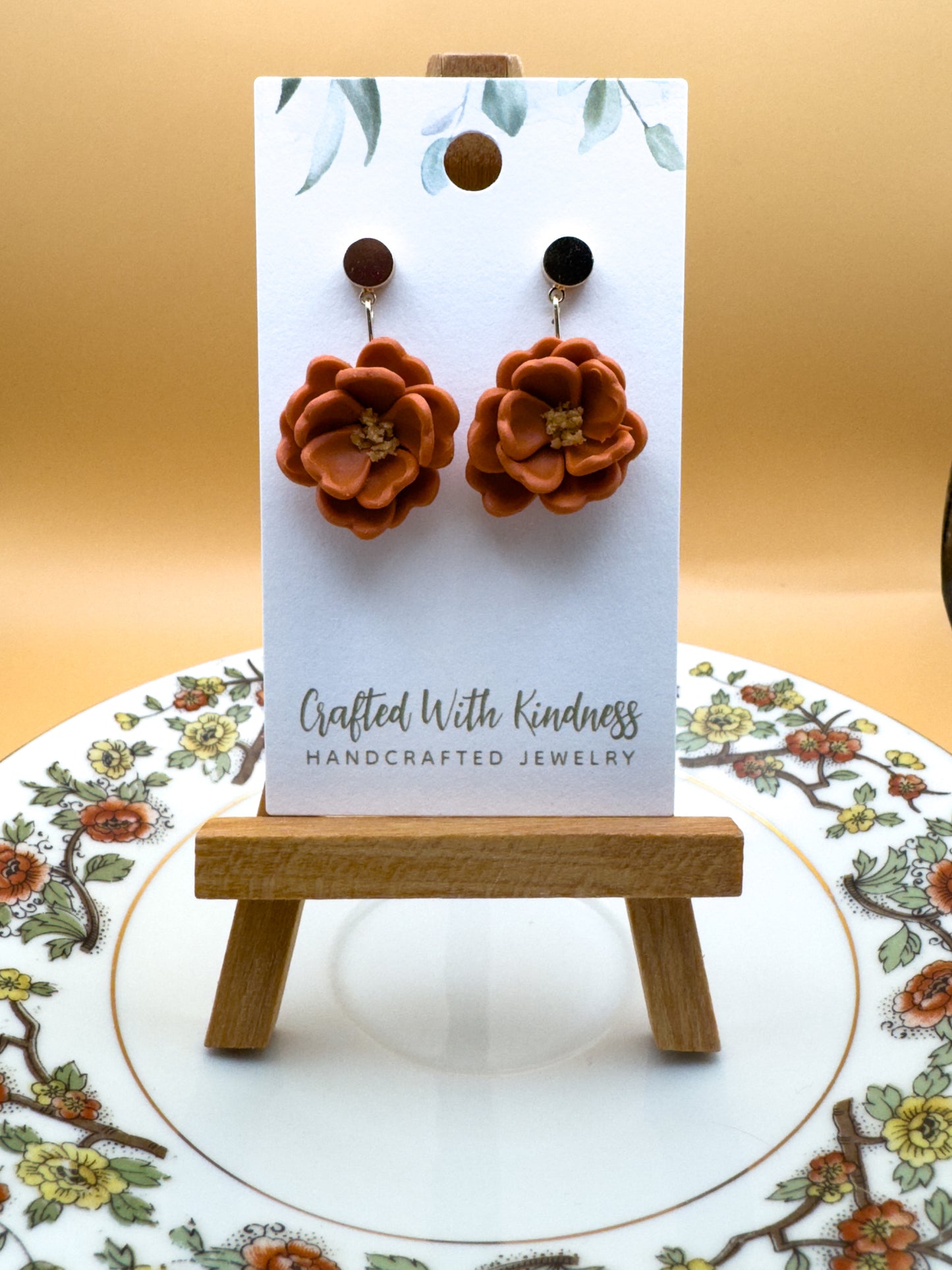 3D Fall Flower Dangles