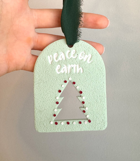 Peace On Earth Ornament / Wall Hanging