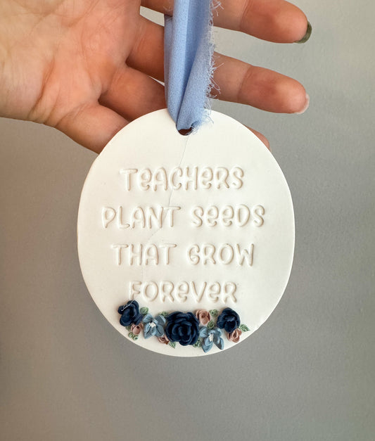 Teacher Appreciation Ornament / Wall Hanging