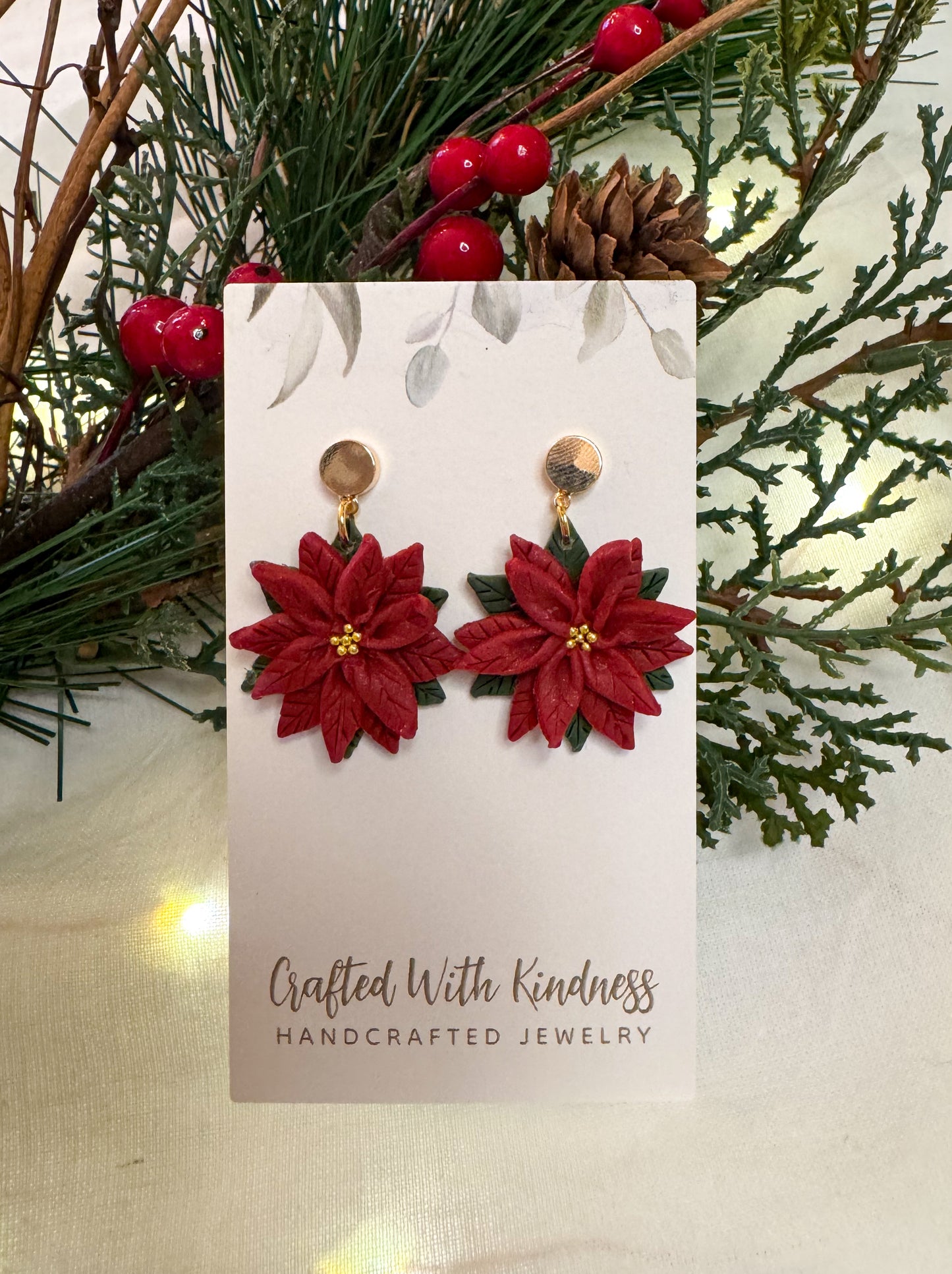 Poinsettia Dangles