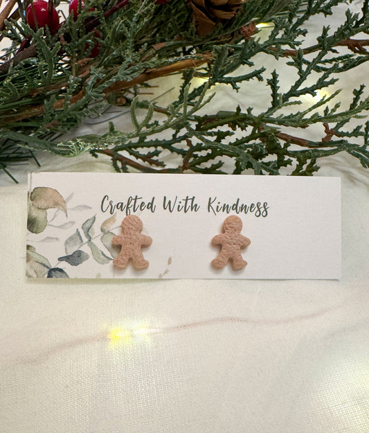 Gingerbread Men Studs