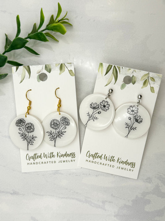 October Birth Flower Dangles