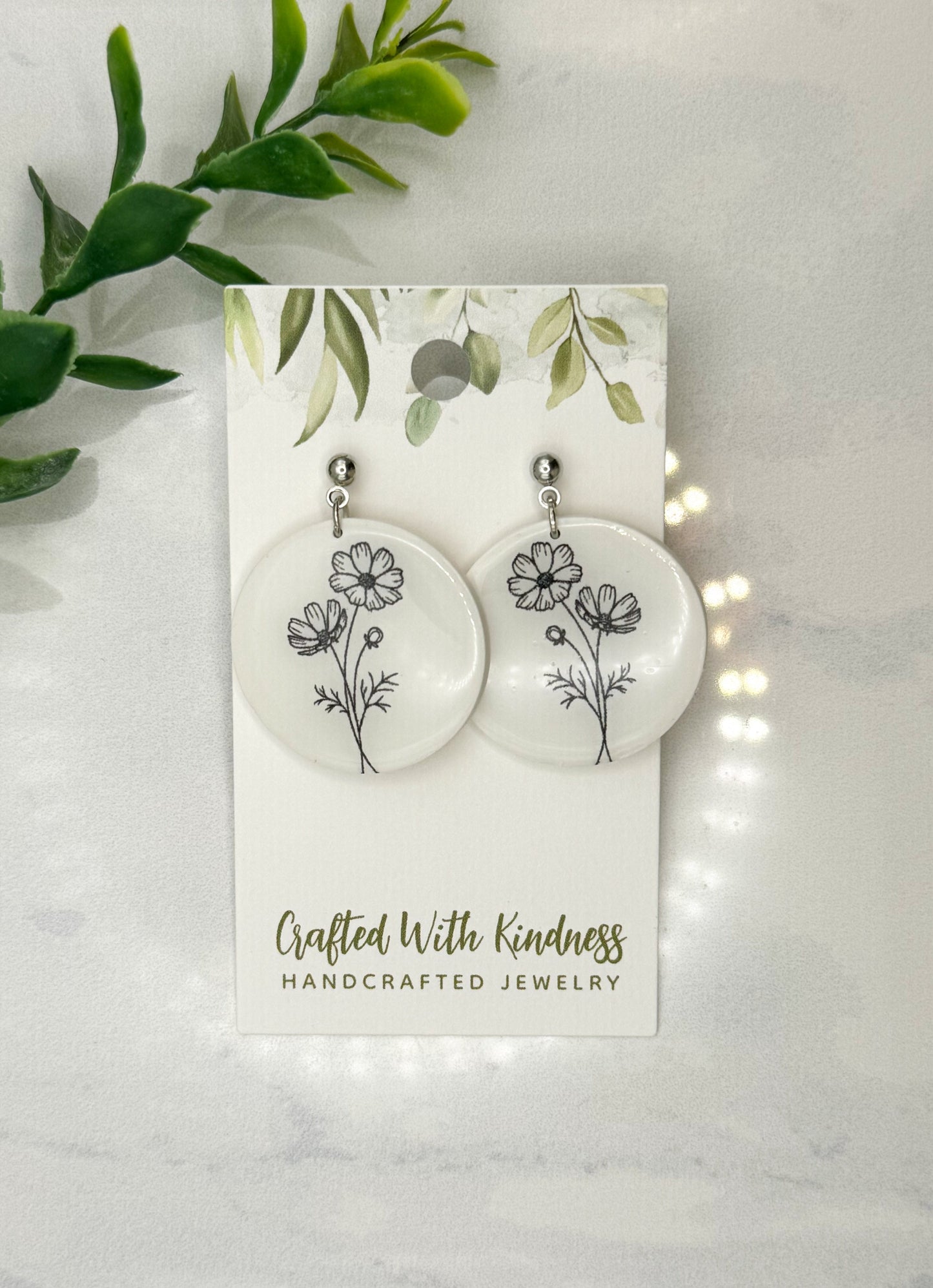 October Birth Flower Dangles