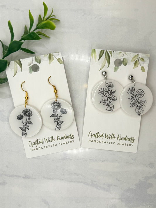 September Birth Flower Dangles